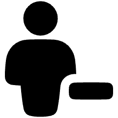 User Full Body Remove Subtract Icon from Plump Solid Set