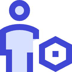 User Full Body Setting Bolt Nut Icon from Sharp Duo Set