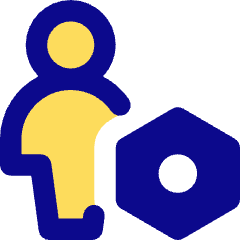 User Full Body Setting Bolt Nut Icon from Core Pop Set