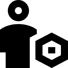 User Full Body Setting Bolt Nut Icon from Sharp Remix Set