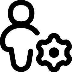 User Full Body Setting Gear Icon from Flex Line Set