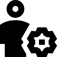 User Full Body Setting Gear Icon from Sharp Remix Set