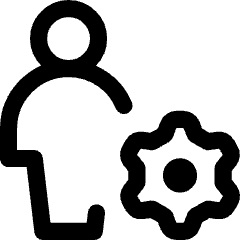 User Full Body Setting Gear Icon from Core Line Set