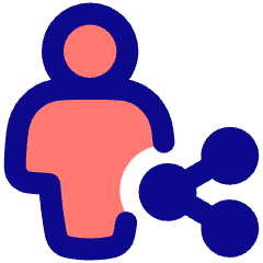 User Full Body Share Icon from Plump Pop Set