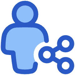 User Full Body Share Icon from Plump Duo Set