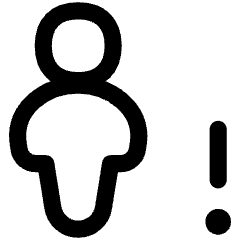 User Full Body Warning Icon from Flex Line Set