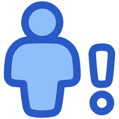 User Full Body Warning Icon from Plump Duo Set