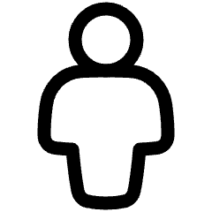 User Full Body Icon from Plump Line Set