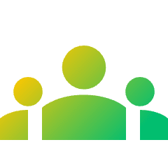 User Group Icon from Sharp Gradient Set