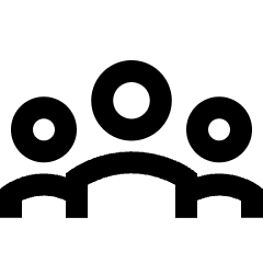 User Group Icon from Sharp Line Set