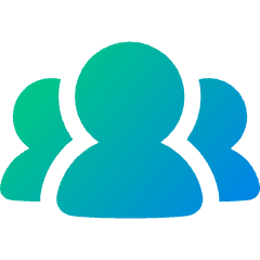 User Group Icon from Plump Gradient Set