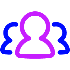 User Group Icon from Plump Neon Set