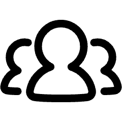 User Group Icon from Plump Line Set