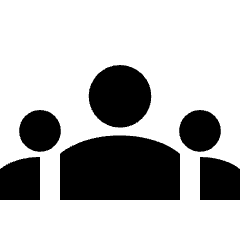 User Group Icon from Sharp Solid Set