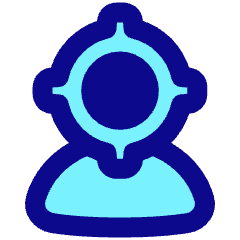 User Head Focus Icon from Plump Pop Set