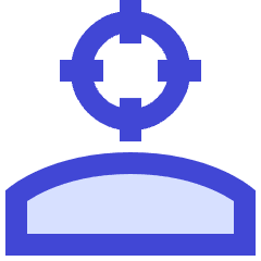 User Head Focus Icon from Sharp Duo Set