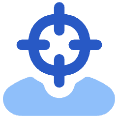 User Head Focus Icon from Flex Flat Set