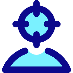 User Head Focus Icon from Core Pop Set