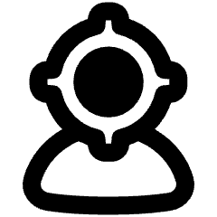 User Head Focus Icon from Plump Remix Set