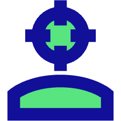 User Head Focus Icon from Sharp Pop Set