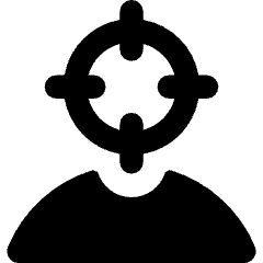 User Head Focus Icon from Core Remix Set