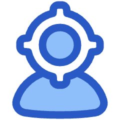 User Head Focus Icon from Plump Duo Set