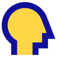 User Head Side Icon from Sharp Pop Set