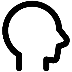 User Head Side Icon from Plump Remix Set