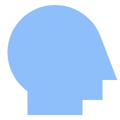 User Head Side Icon from Sharp Flat Set