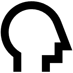 User Head Side Icon from Sharp Remix Set