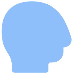 User Head Side Icon from Flex Flat Set