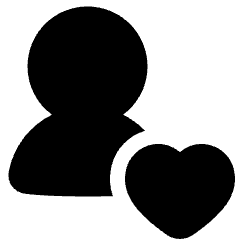 User Heart Favorite Love Icon from Plump Solid Set
