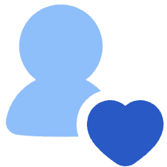 User Heart Favorite Love Icon from Plump Flat Set