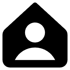 User Home Single Icon from Core Solid Set