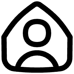 User Home Single Icon from Flex Line Set