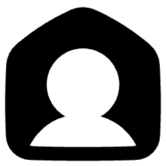 User Home Single Icon from Plump Solid Set