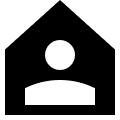 User Home Single Icon from Sharp Solid Set