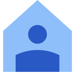 User Home Single Icon from Sharp Flat Set