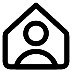 User Home Single Icon from Core Line Set