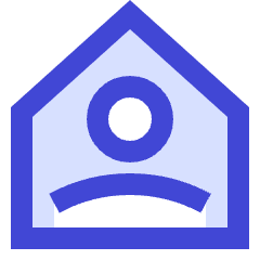 User Home Single Icon from Sharp Duo Set