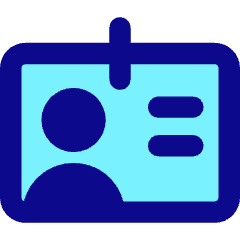 User Identifier Card Icon from Core Pop Set
