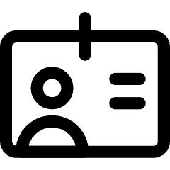 User Identifier Card Icon from Core Line Set