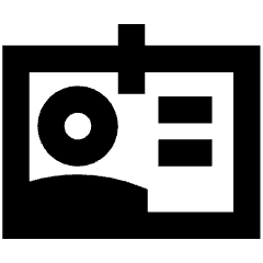 User Identifier Card Icon from Sharp Remix Set