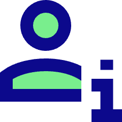 User Info About Icon from Sharp Pop Set