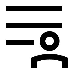 User Info Patient List Icon from Sharp Line Set