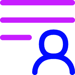 User Info Patient List Icon from Flex Neon Set