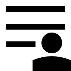 User Info Patient List Icon from Sharp Solid Set