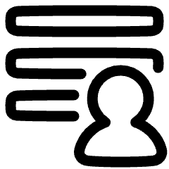 User Info Patient List Icon from Plump Line Set
