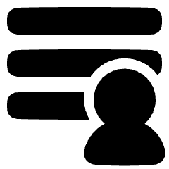 User Info Patient List Icon from Plump Solid Set