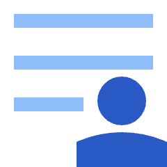 User Info Patient List Icon from Sharp Flat Set